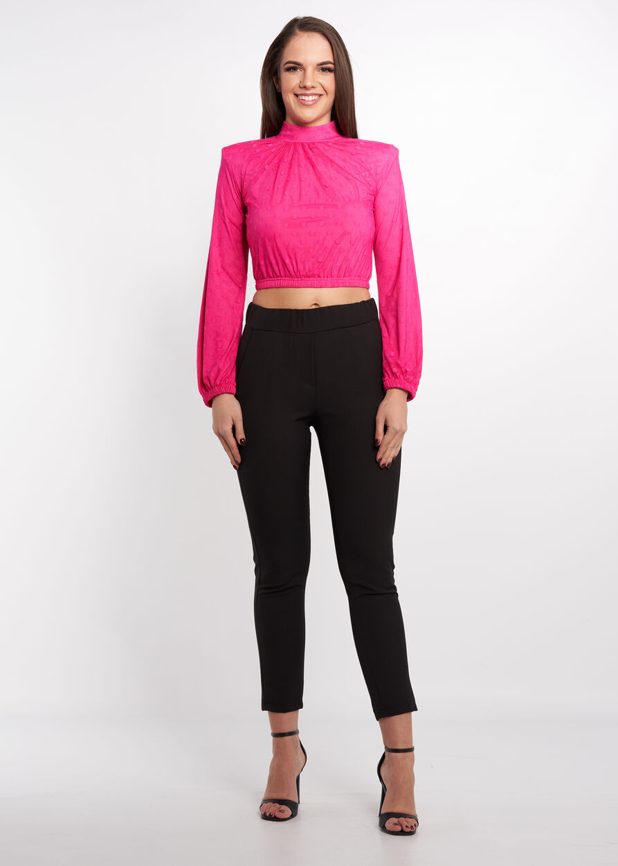Lezser ujjú necc crop top