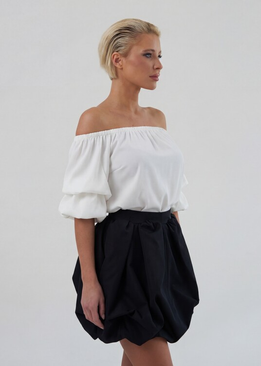 Ejtett vállú blúz