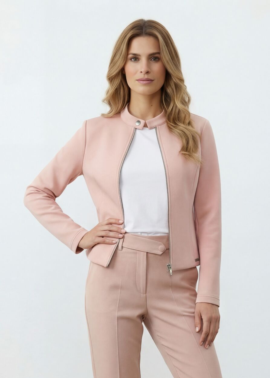 Álló nyakú szűkített neoprén dzseki