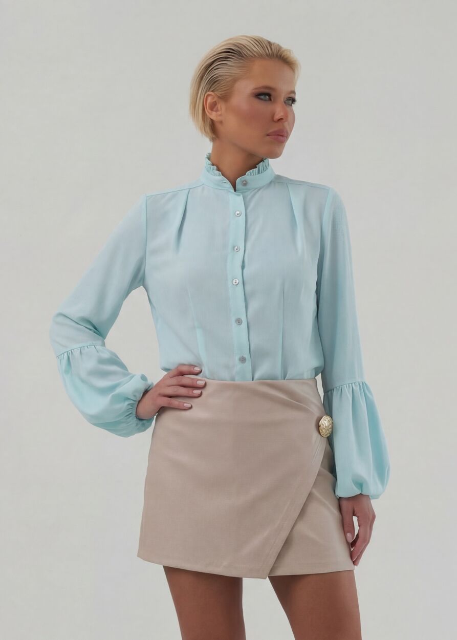 Tölcsér ujjú blúz