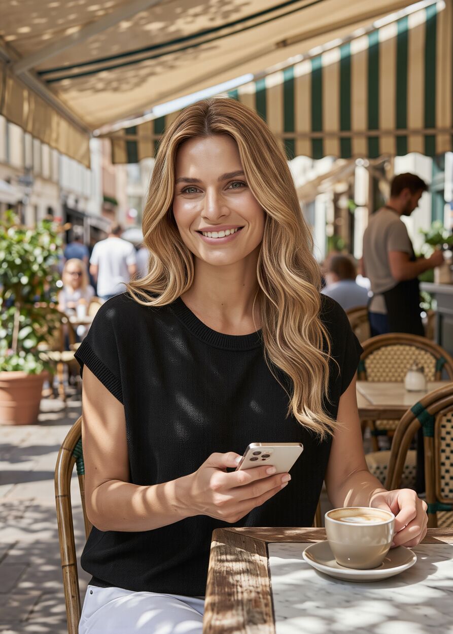 Vékony kötött felső