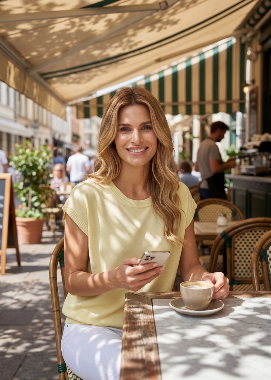 Vékony kötött felső